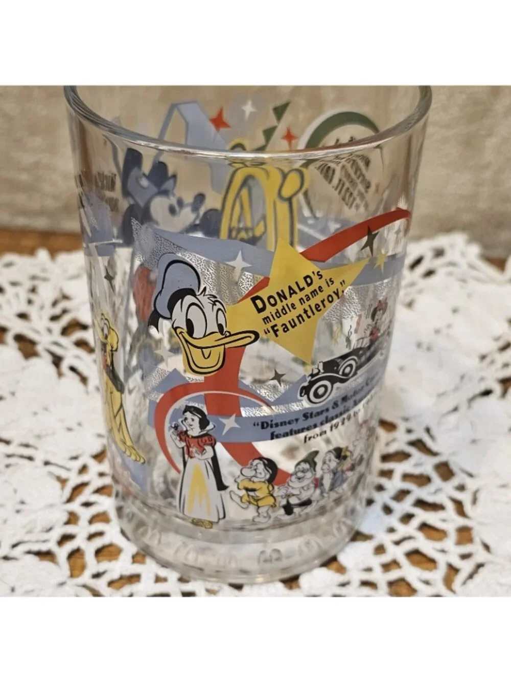Walt Disney 100th Anniversary McDonald’s Glass “Mickey Mouse” 'Donald Duck